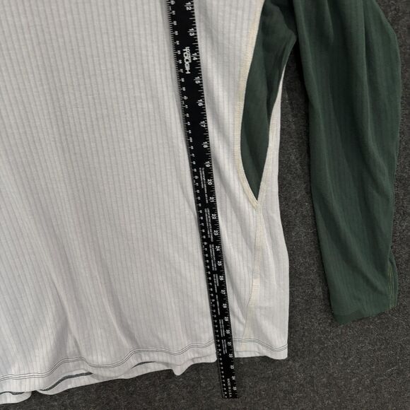 Oakland Athletics Shirt Mens XXL Gray Green Long Sleeve Nike Dri Fit Baseball - Picture 5 of 9